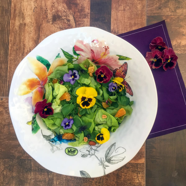 Salada da Primavera com o bowl Paradise da Michel Design Works